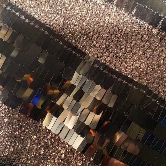 MINKPINK - skirt w black sequin layers, lining, zipper - M - Picture 12 of 15